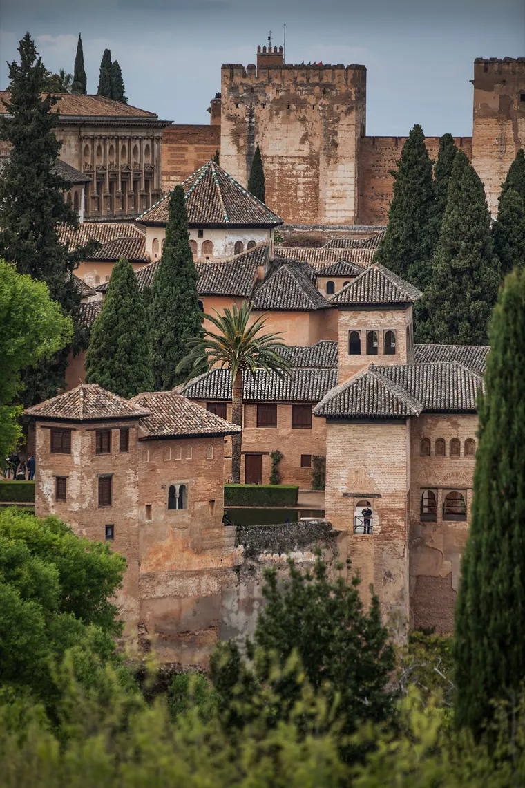 The Alhambra among the cypresses